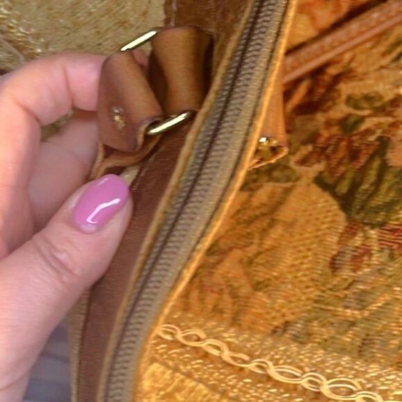 Down Home Leather Large Tapestry Tote - EUC - Picture 7 of 9